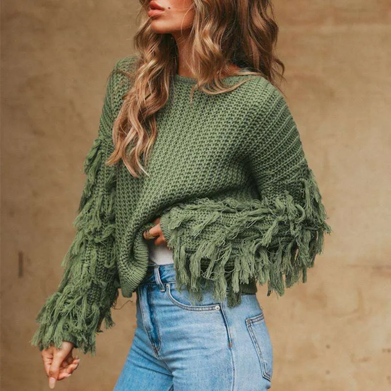 Harajuku Tasseled Pullover
