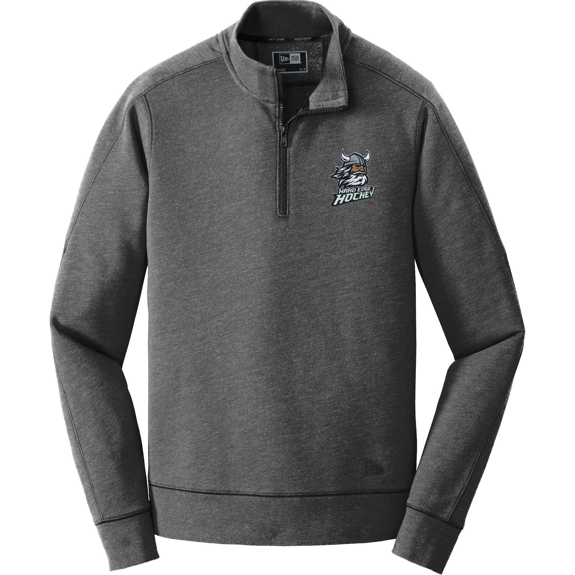 Hard Edge Hockey New Era Tri-Blend Fleece 1/4-Zip Pullover