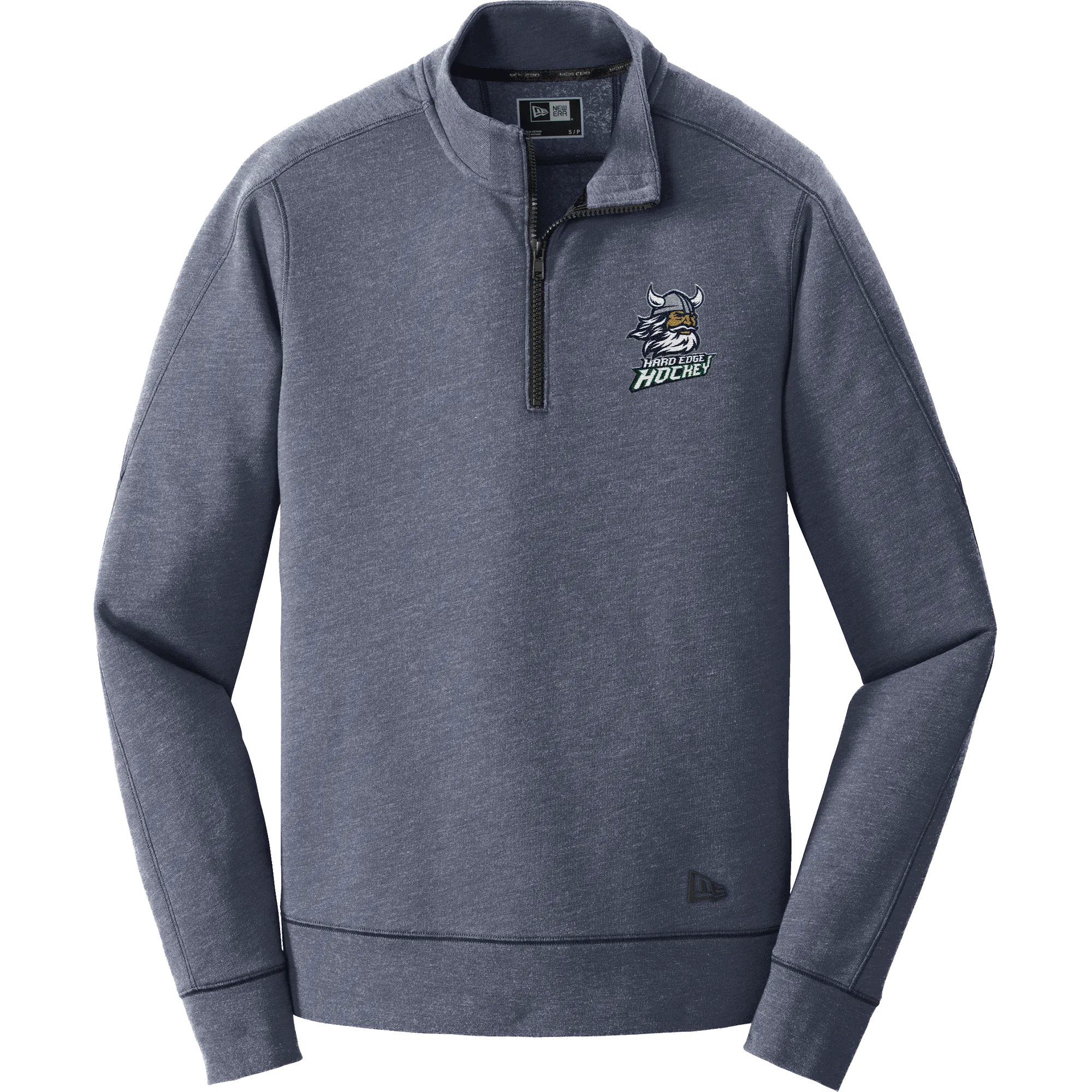 Hard Edge Hockey New Era Tri-Blend Fleece 1/4-Zip Pullover