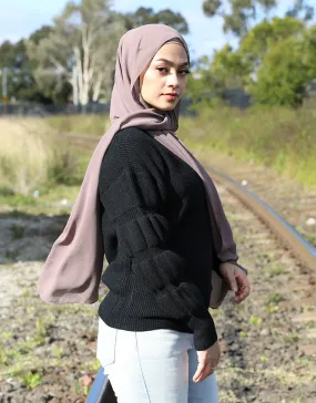 High Neck Pullover Knit