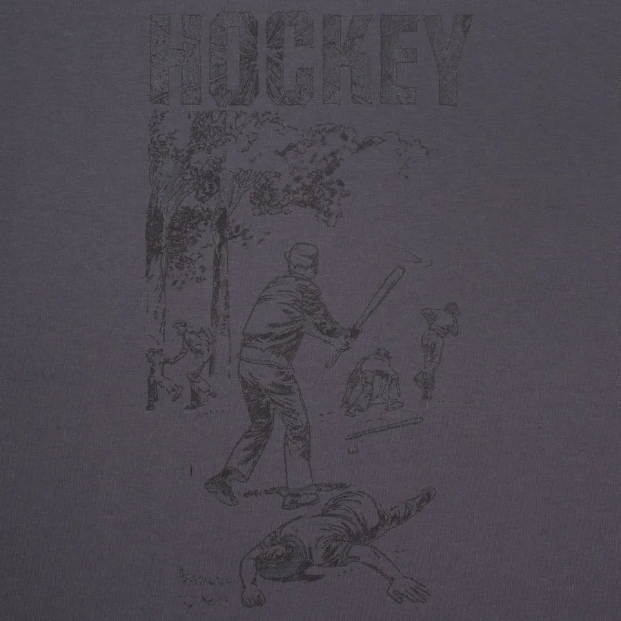 Hockey - Baseball L/S Tee - Charcoal