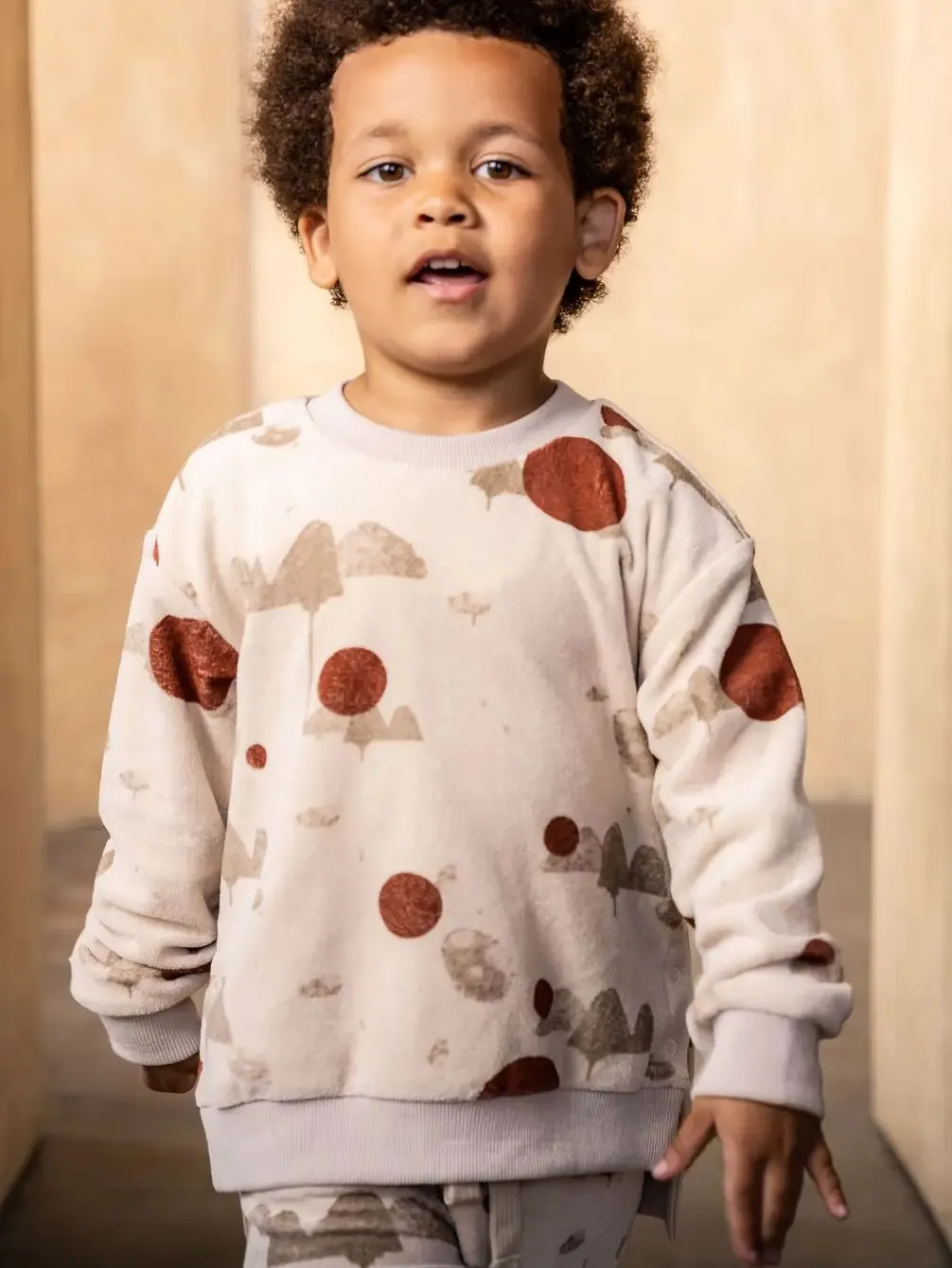 Kids Terry Sweatshirt - Sand