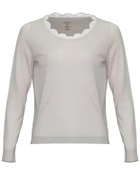 Lace Trim Pullover