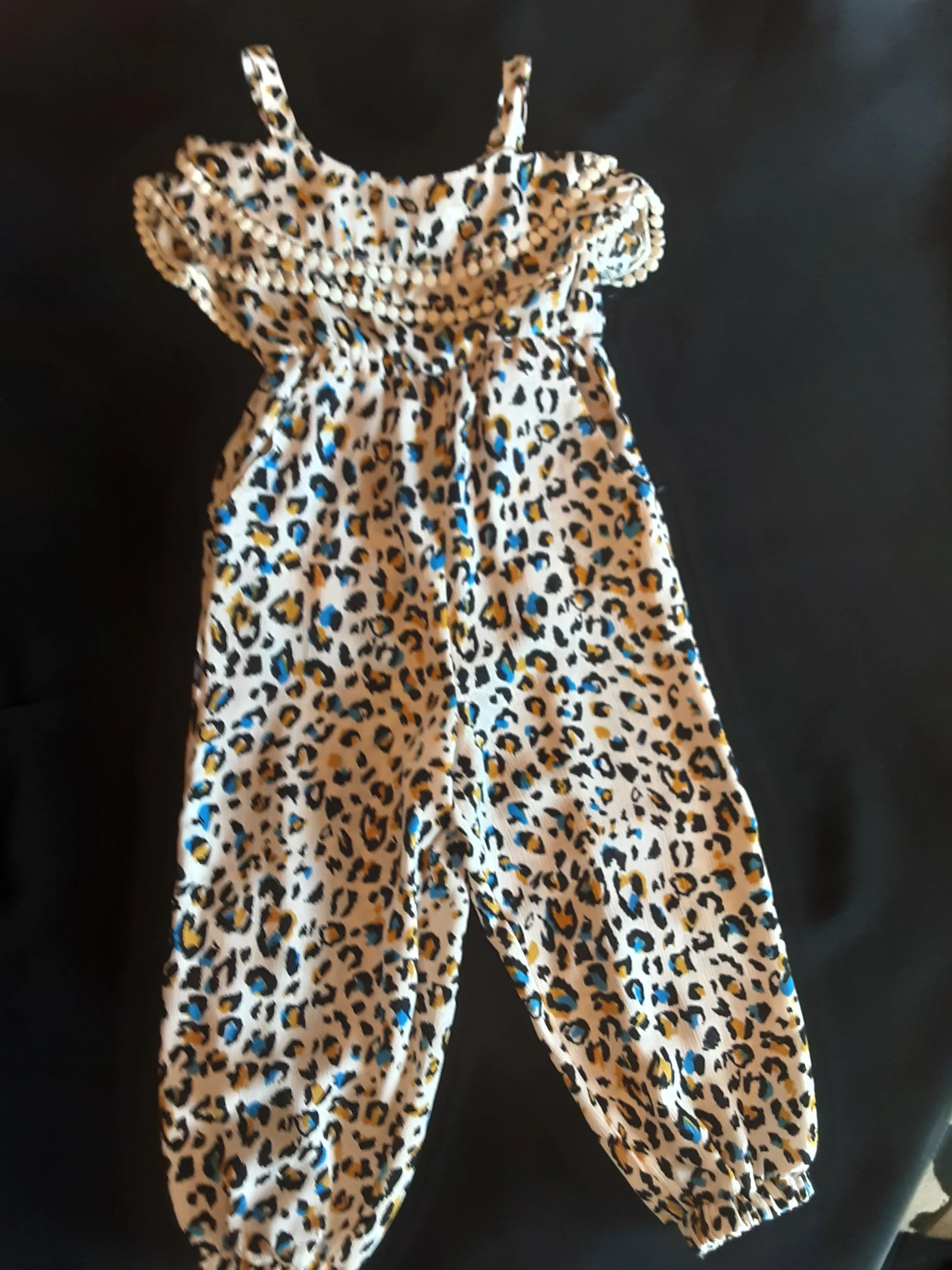 Leopard Long Romper - Infant
