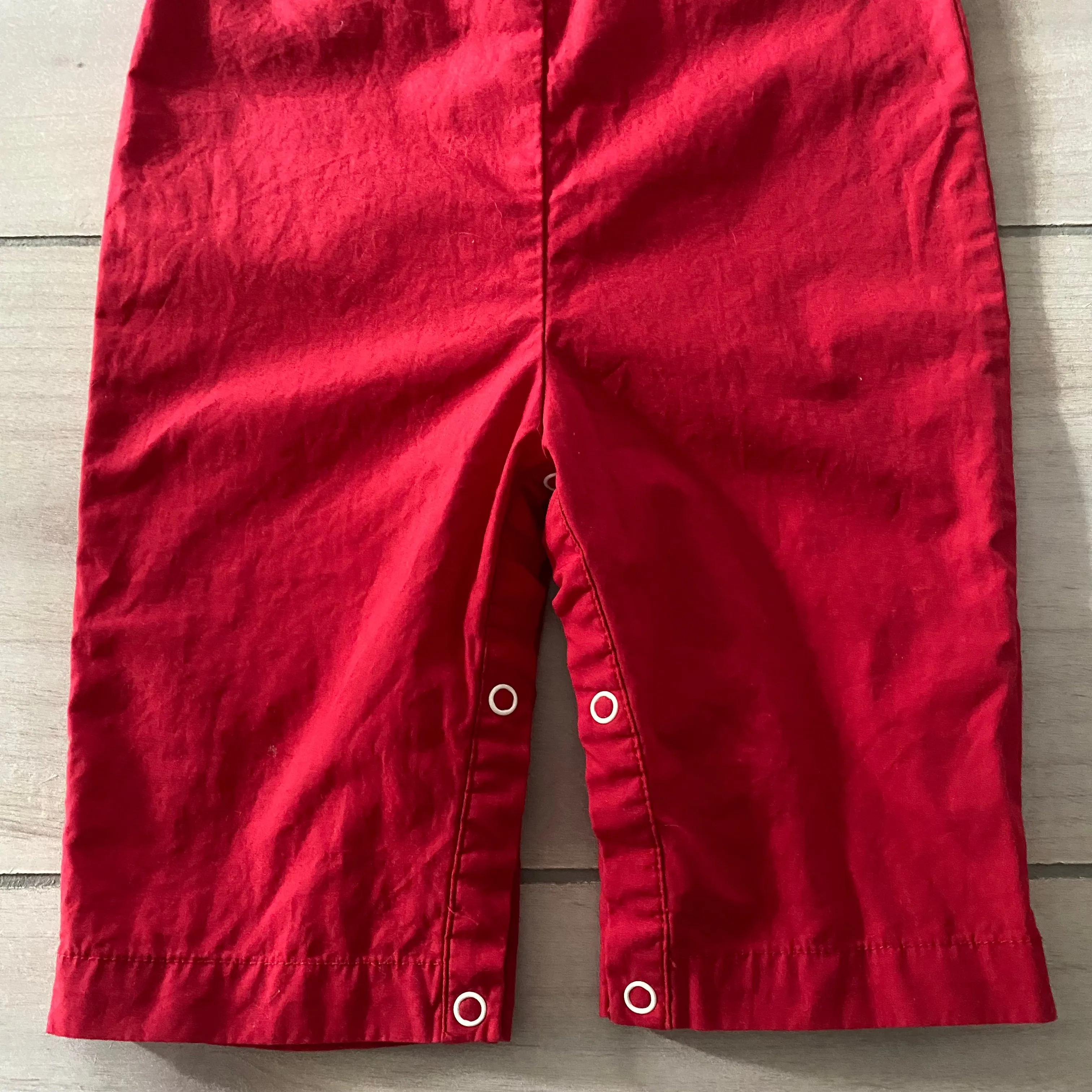 Lil Cactus Red Deer Smocked Romper
