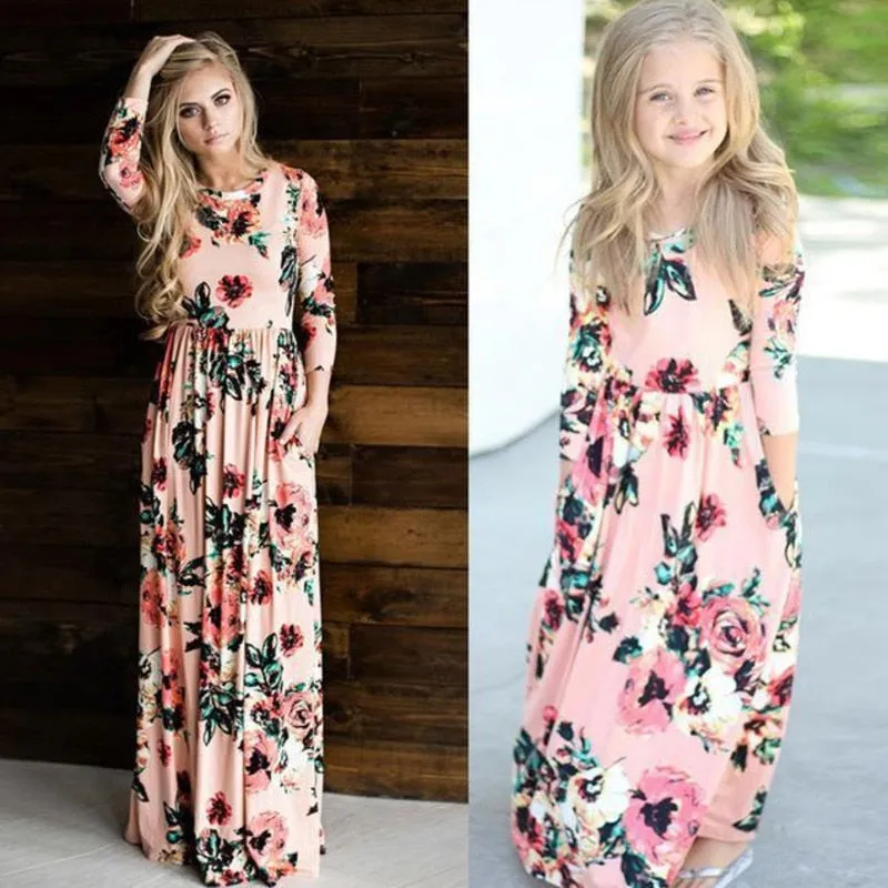Long Sleeve Maxi Fashion Floral Dress
