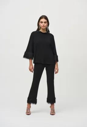 Loose Fit Fringe Pullover Style