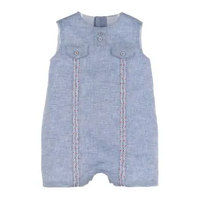Luli & Me Flap Pockets Romper
