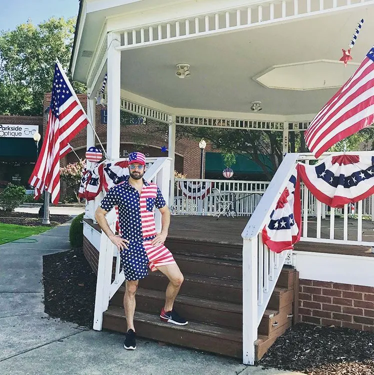 Male Romper - America!
