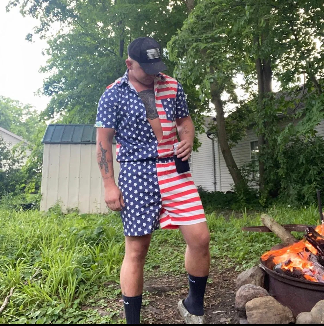 Male Romper - America!