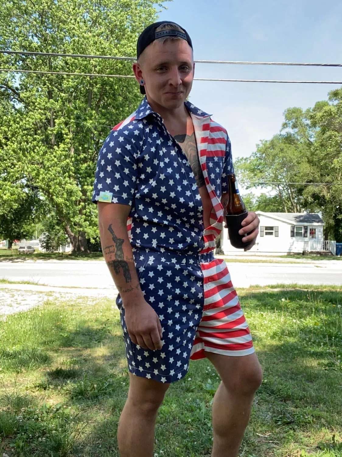 Male Romper - America!