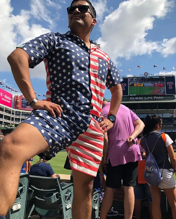 Male Romper - America!