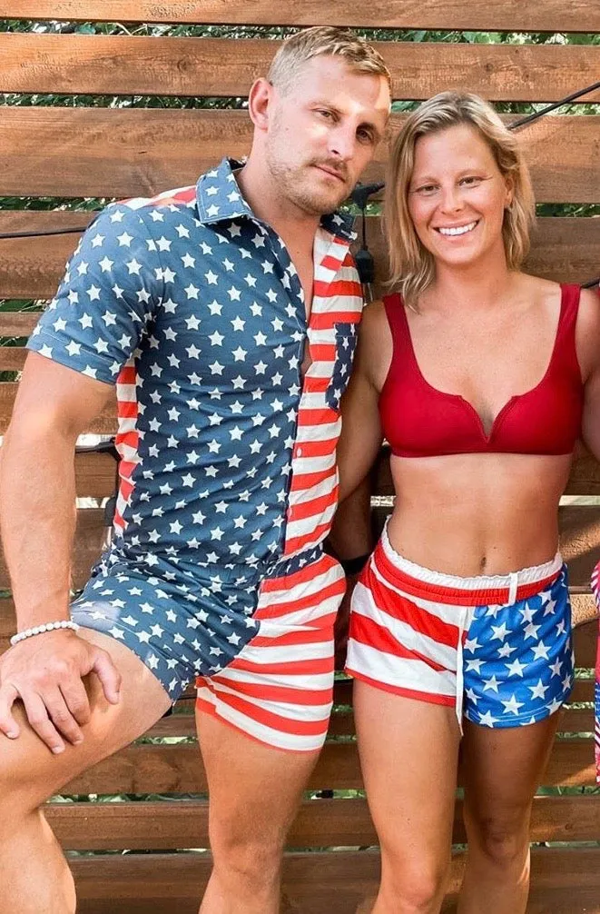Male Romper - America!