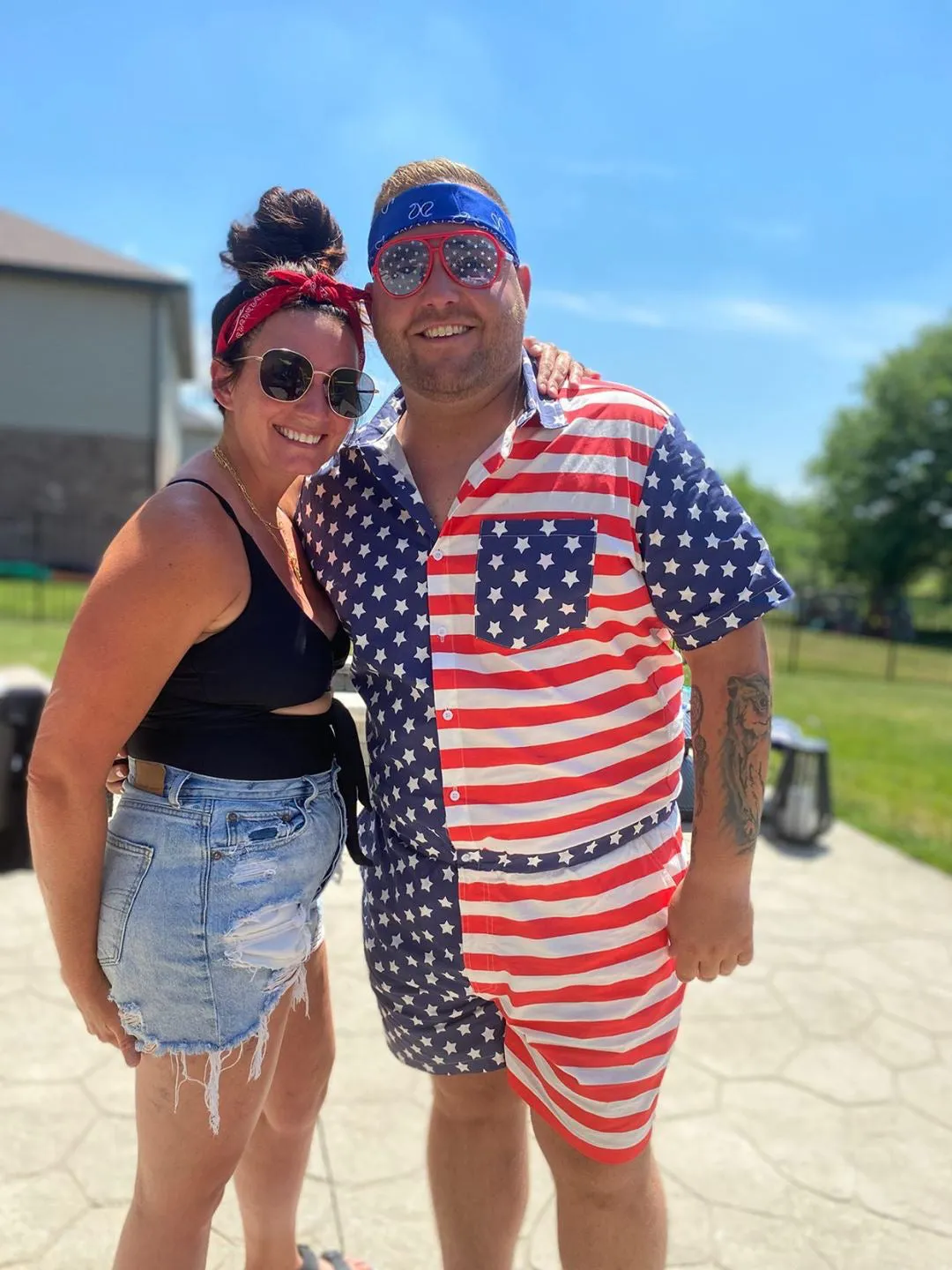 Male Romper - America!