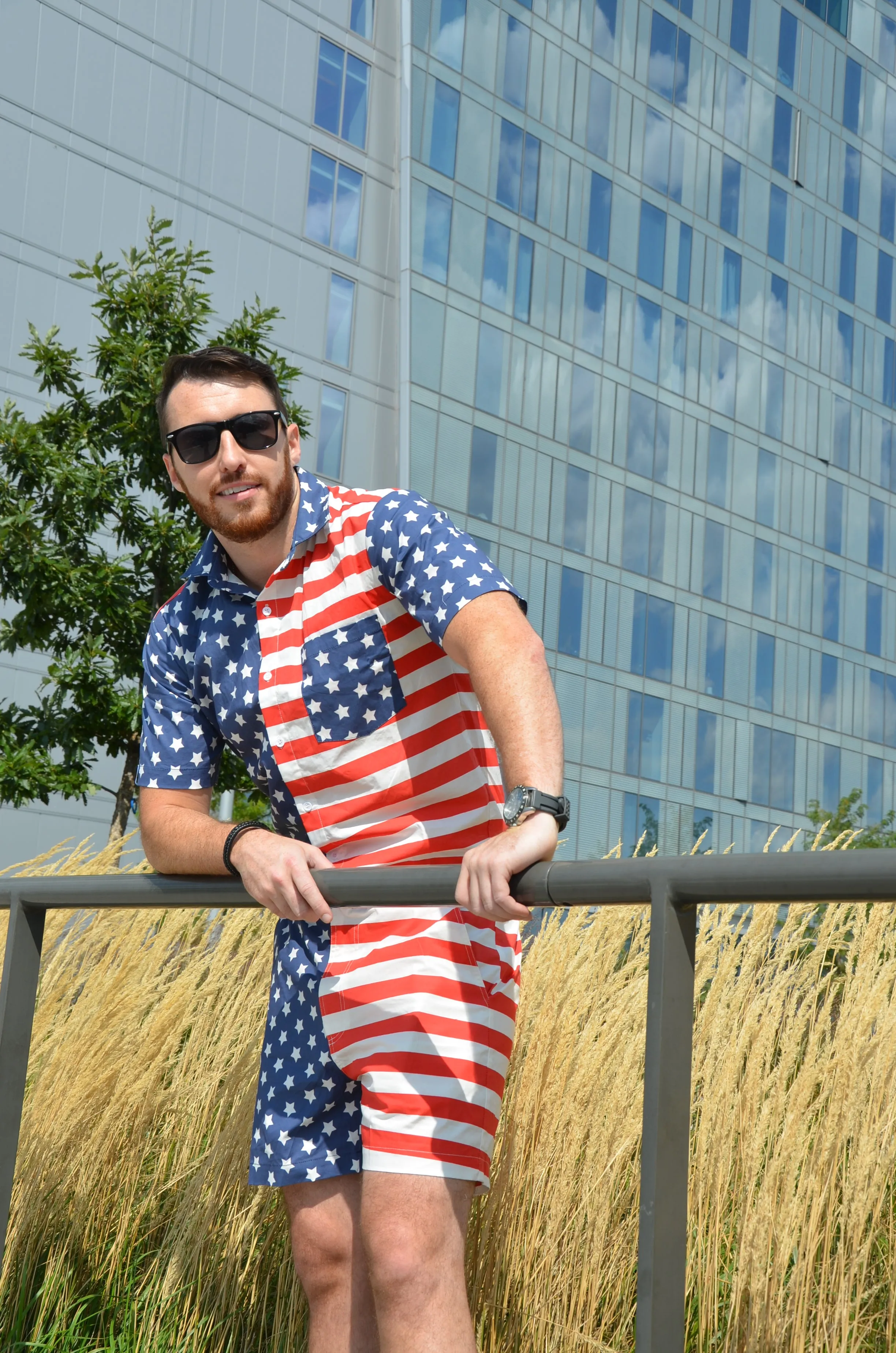 Male Romper - America!