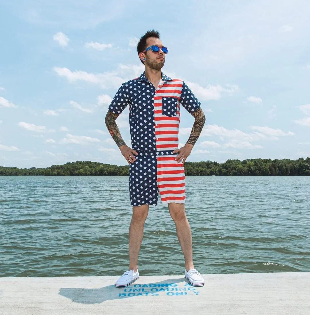 Male Romper - America!