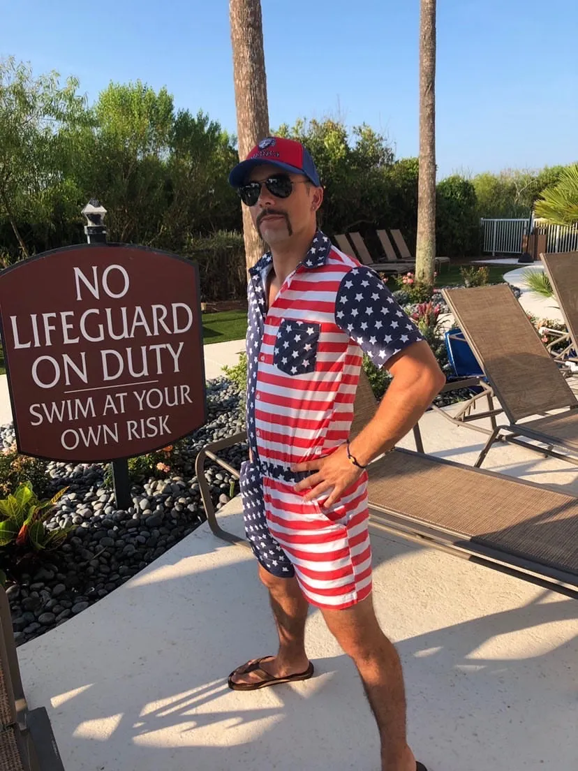 Male Romper - America!