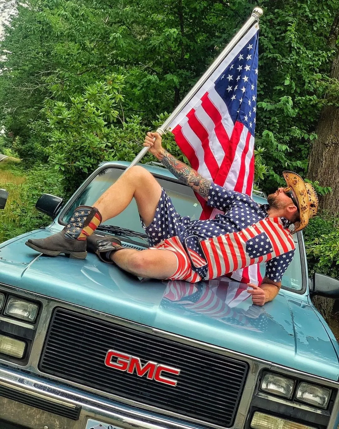 Male Romper - America!