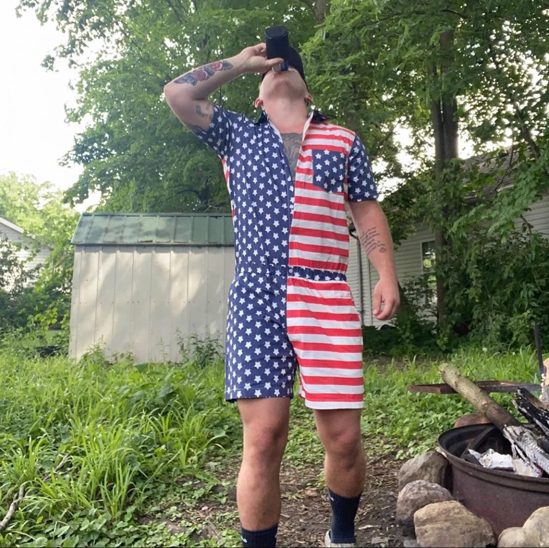 Male Romper - America!