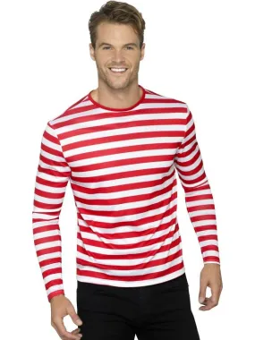 Mens Costume - Red Stripy T-Shirt