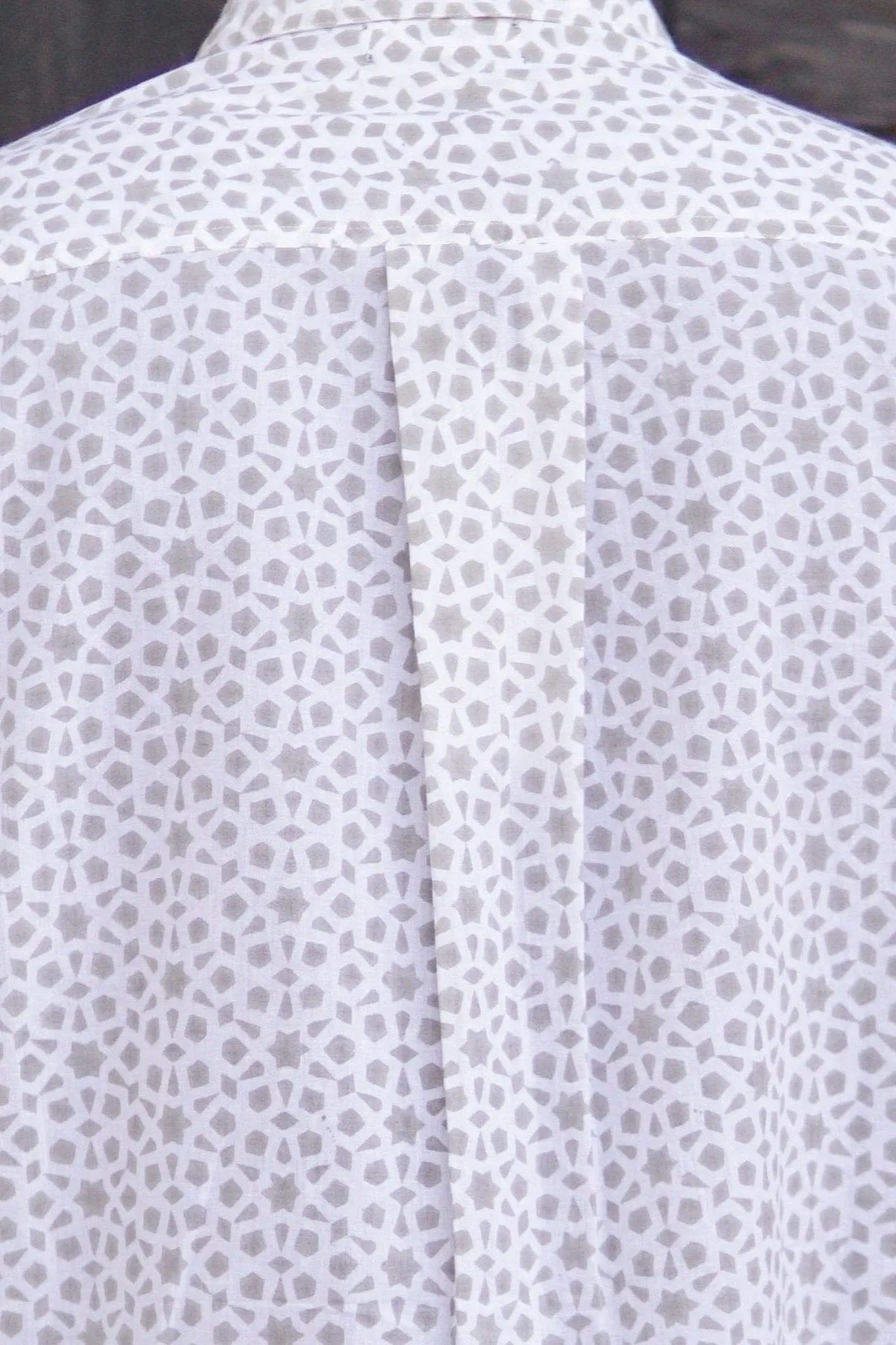 Men's cotton bock print shirt. Men's cotton beach shirt. Summer shirt for men.