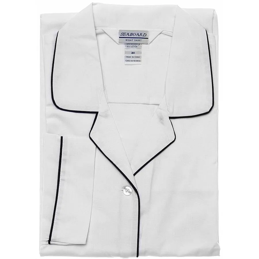 Mens White Night Shirt
