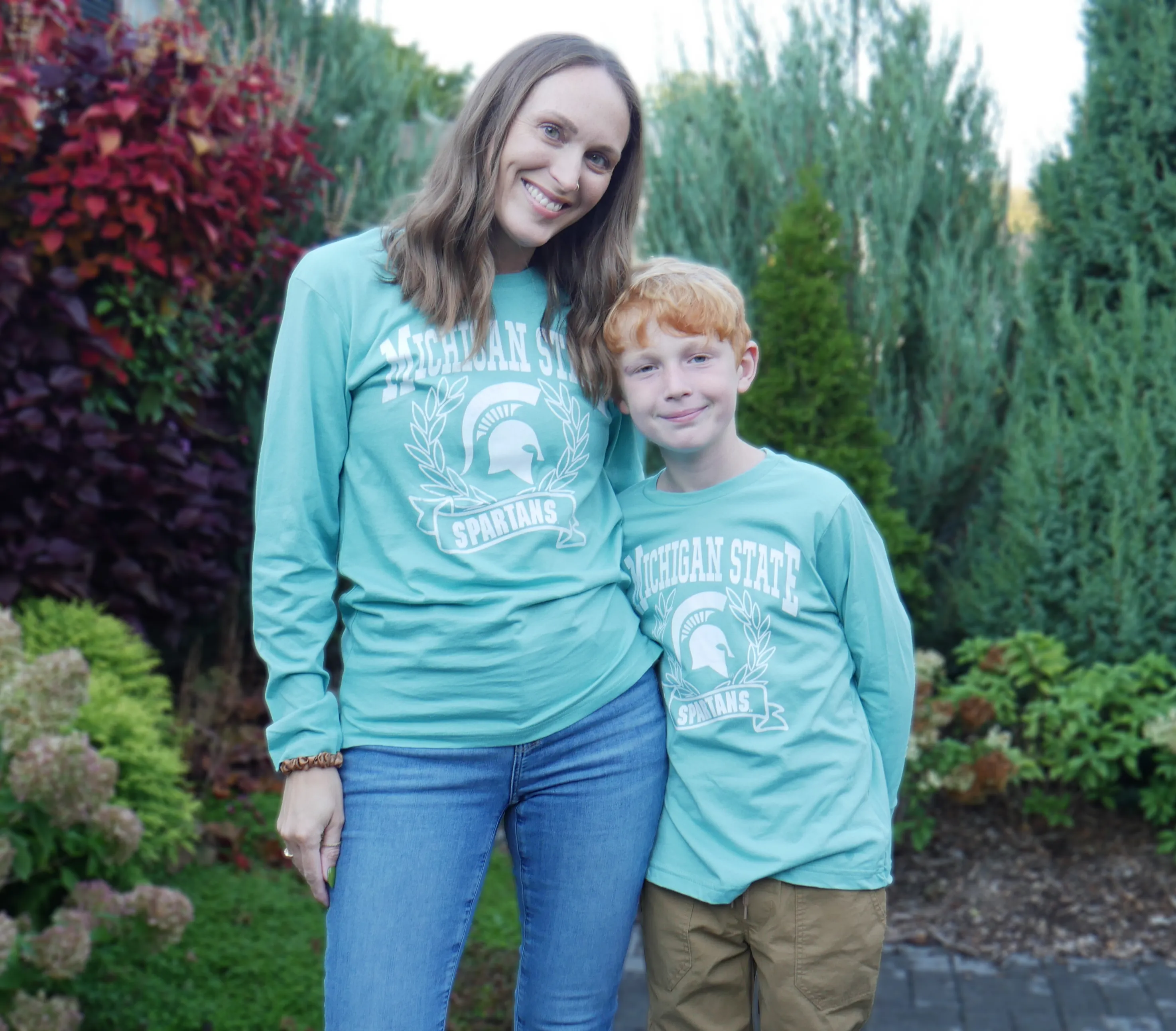 Michigan State University Women's Long Sleeve Boyfriend Fit T-shirt