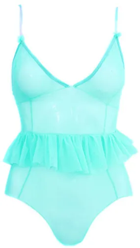 Mint Green Mesh Bodysuit