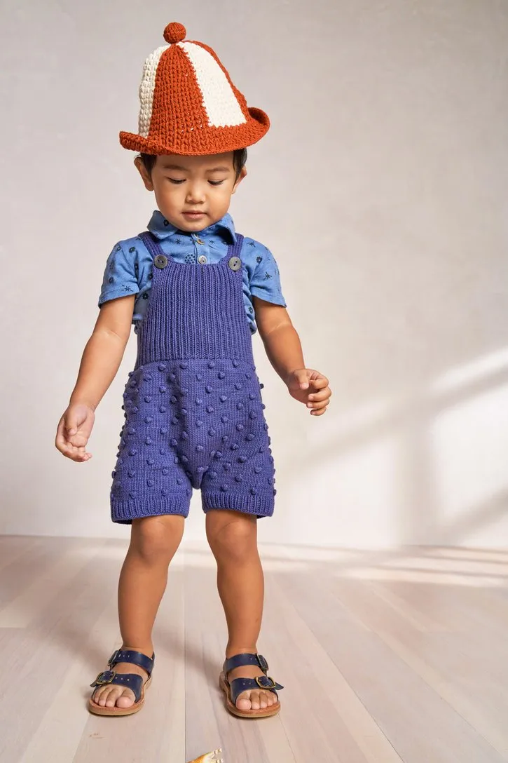Misha & Puff Popcorn Romper - Blue Violet