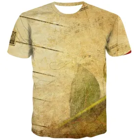 Music T shirts Men Instrument Tshirts Casual Retro Shirt Print Electronic Tshirt Printed