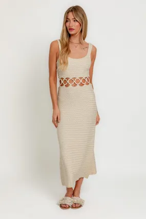 Nadia  Crochet Midi Dress