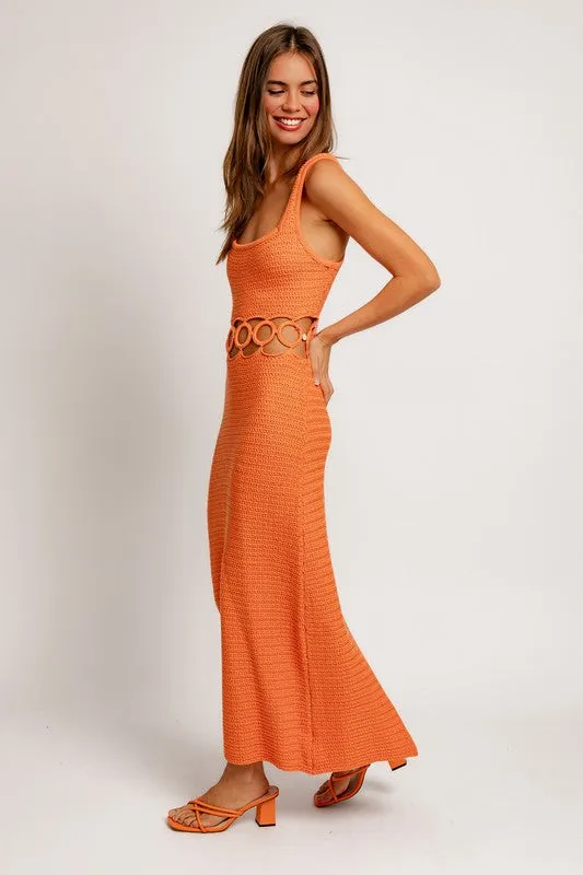 Nadia  Crochet Midi Dress