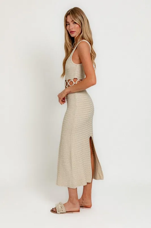 Nadia  Crochet Midi Dress