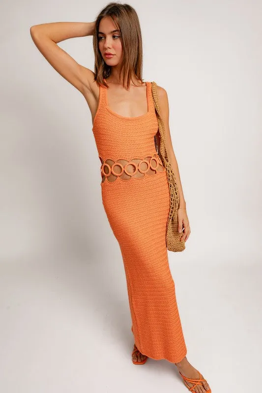 Nadia  Crochet Midi Dress