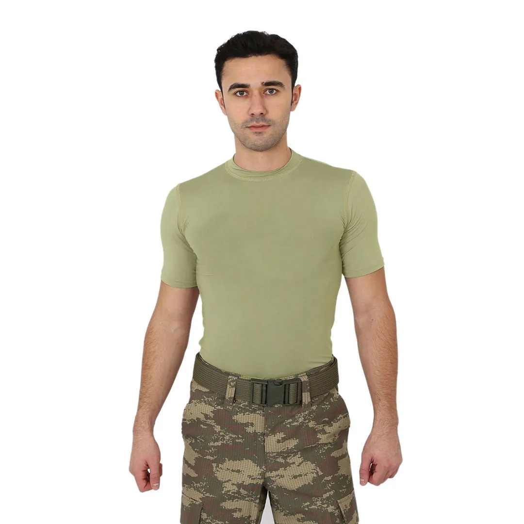 Nano Green Short Sleeve Sport Thermal Microfiber T-shirt