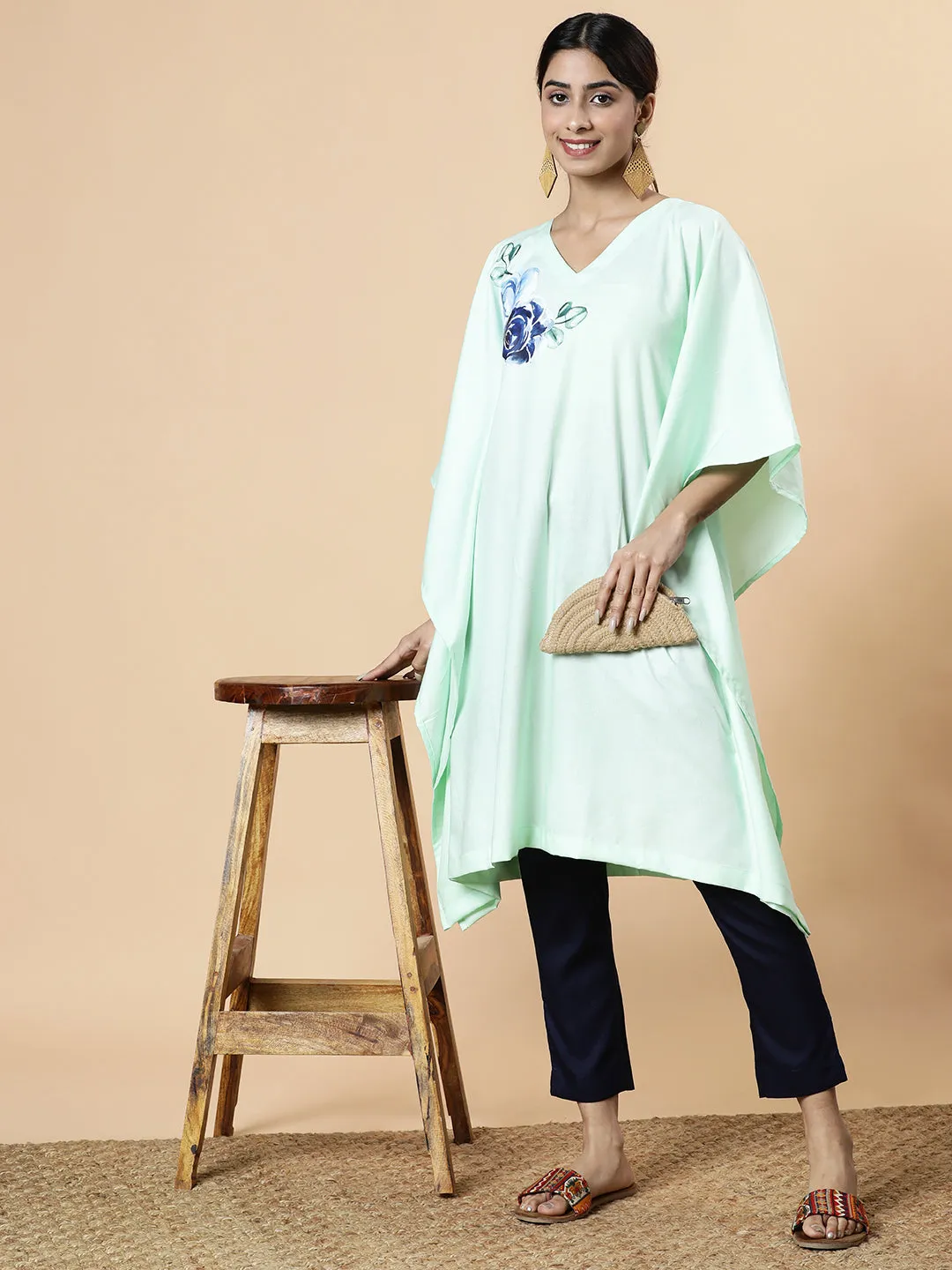 Navy Rayon Pants