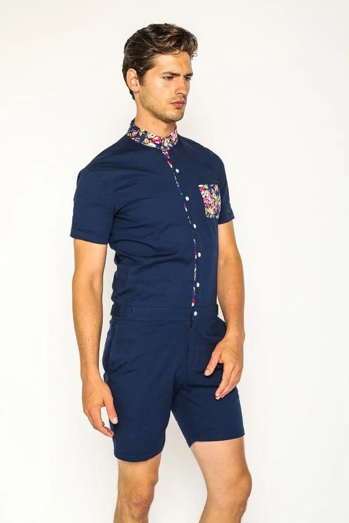 Navy Rosè Romper