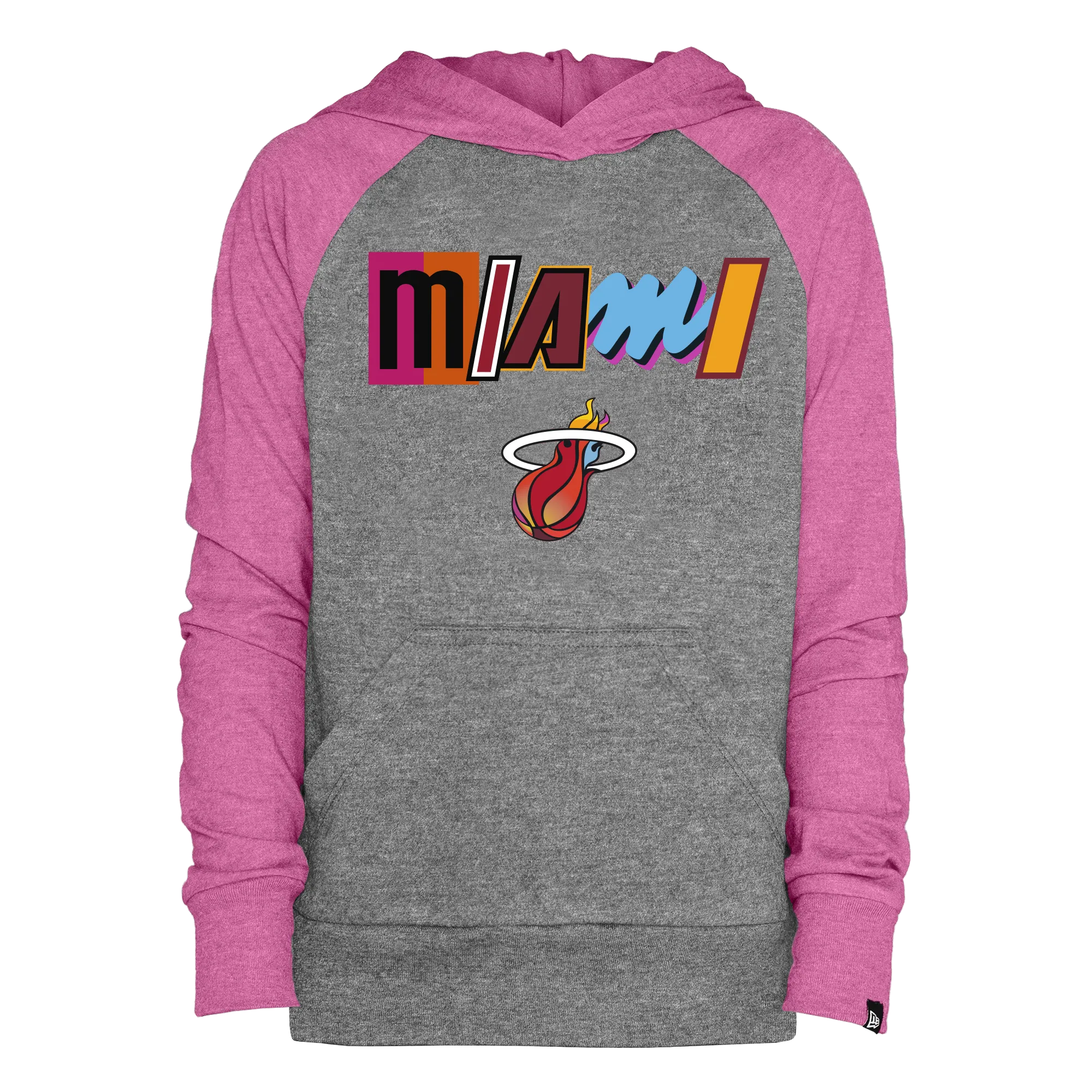 New Era Miami HEAT Mashup Girls Pullover Youth Hoodie