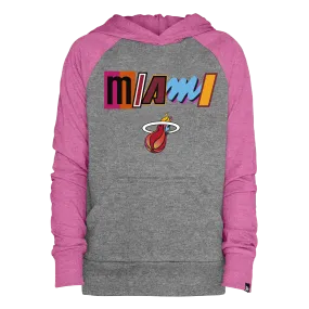 New Era Miami HEAT Mashup Girls Pullover Youth Hoodie