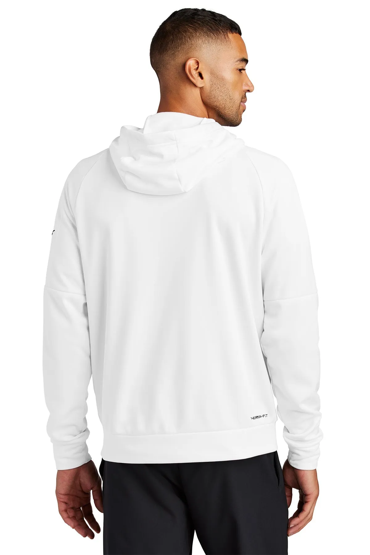 Nike Therma-FIT Pocket ZipUp Custom Hoodies, White