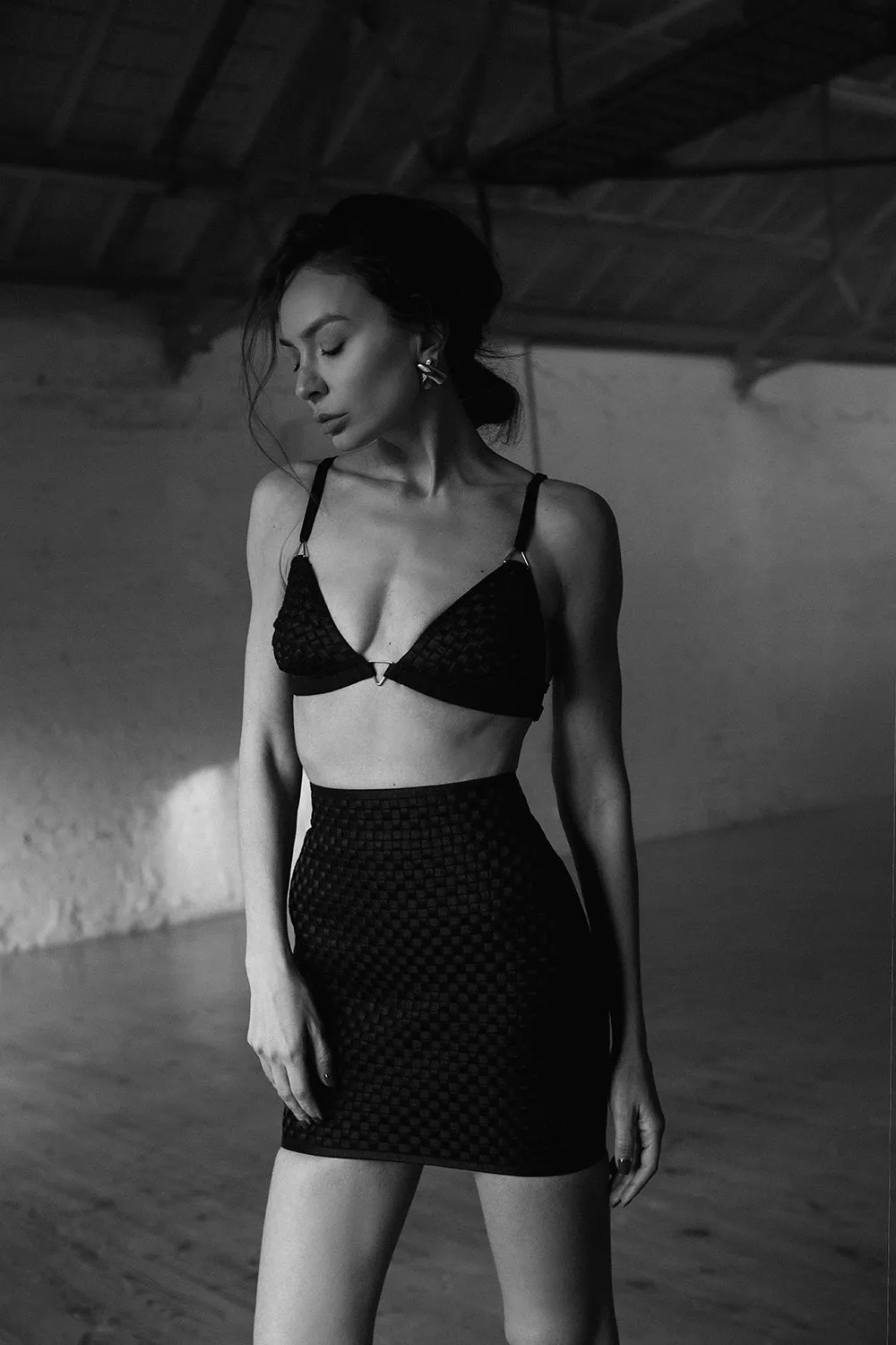 Nirvana black bondage skirt