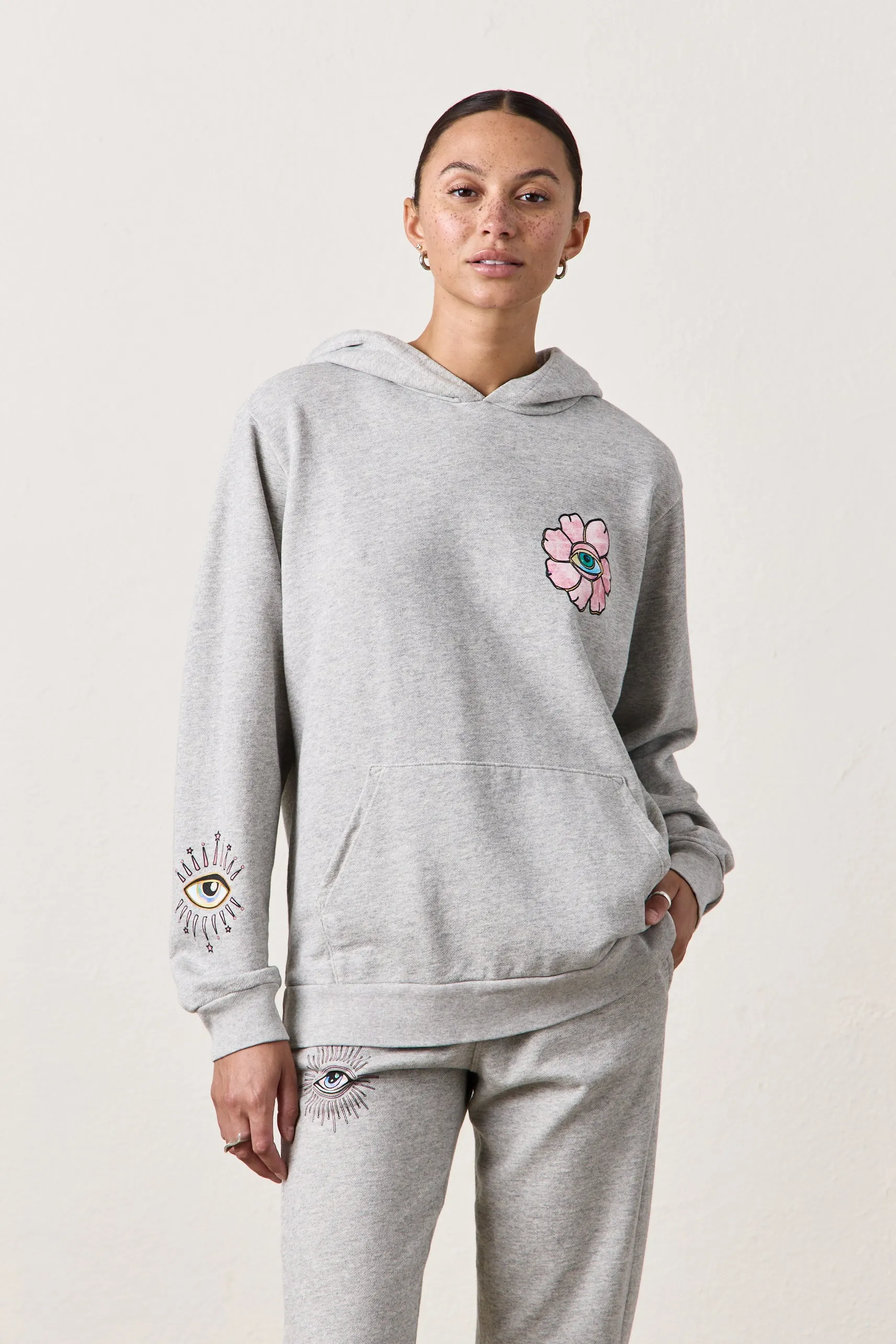 NSF X JA - DAYDREAMER PULLOVER HOODY / HEATHER GREY