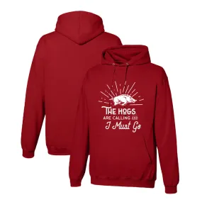 Official NCAA Arkansas Razorbacks 18ARK001 Unisex Premium Pullover Hooded Sweatshirt