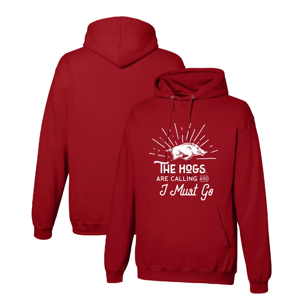 Official NCAA Arkansas Razorbacks 18ARK001 Unisex Premium Pullover Hooded Sweatshirt