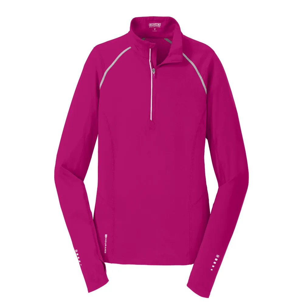 OGIO® Ladies Nexus 1/4-Zip Pullover - Flush Pink