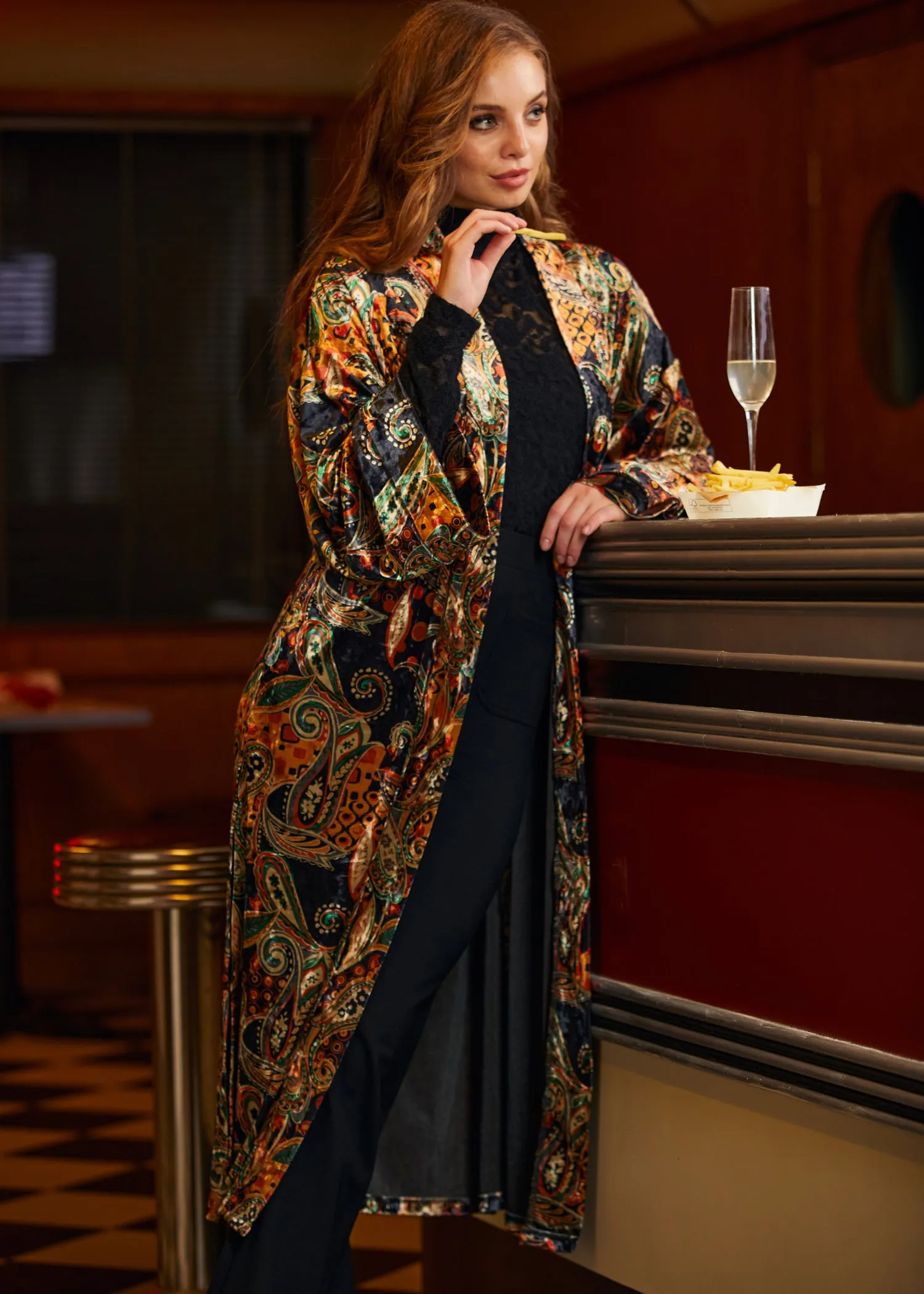 Old School Opulence Kimono