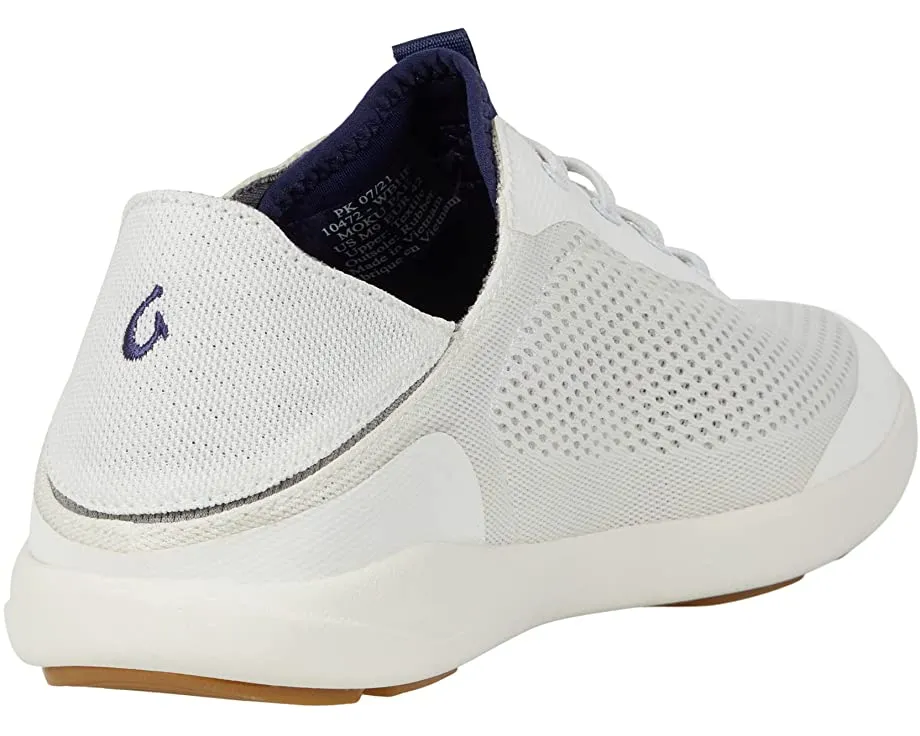 Olukai Men's Moku Pae Casual Shoe - Bright White/Pacifica 10472-WBHF