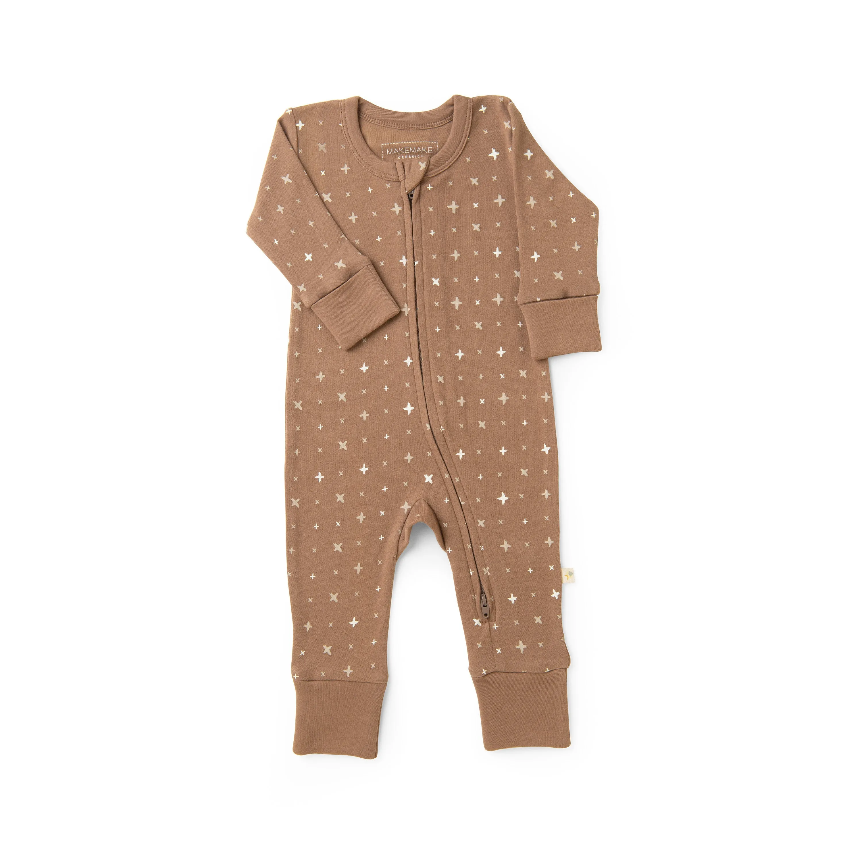 Organic Baby 2-Way Zip Romper - Sparkle