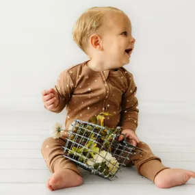 Organic Baby 2-Way Zip Romper - Sparkle