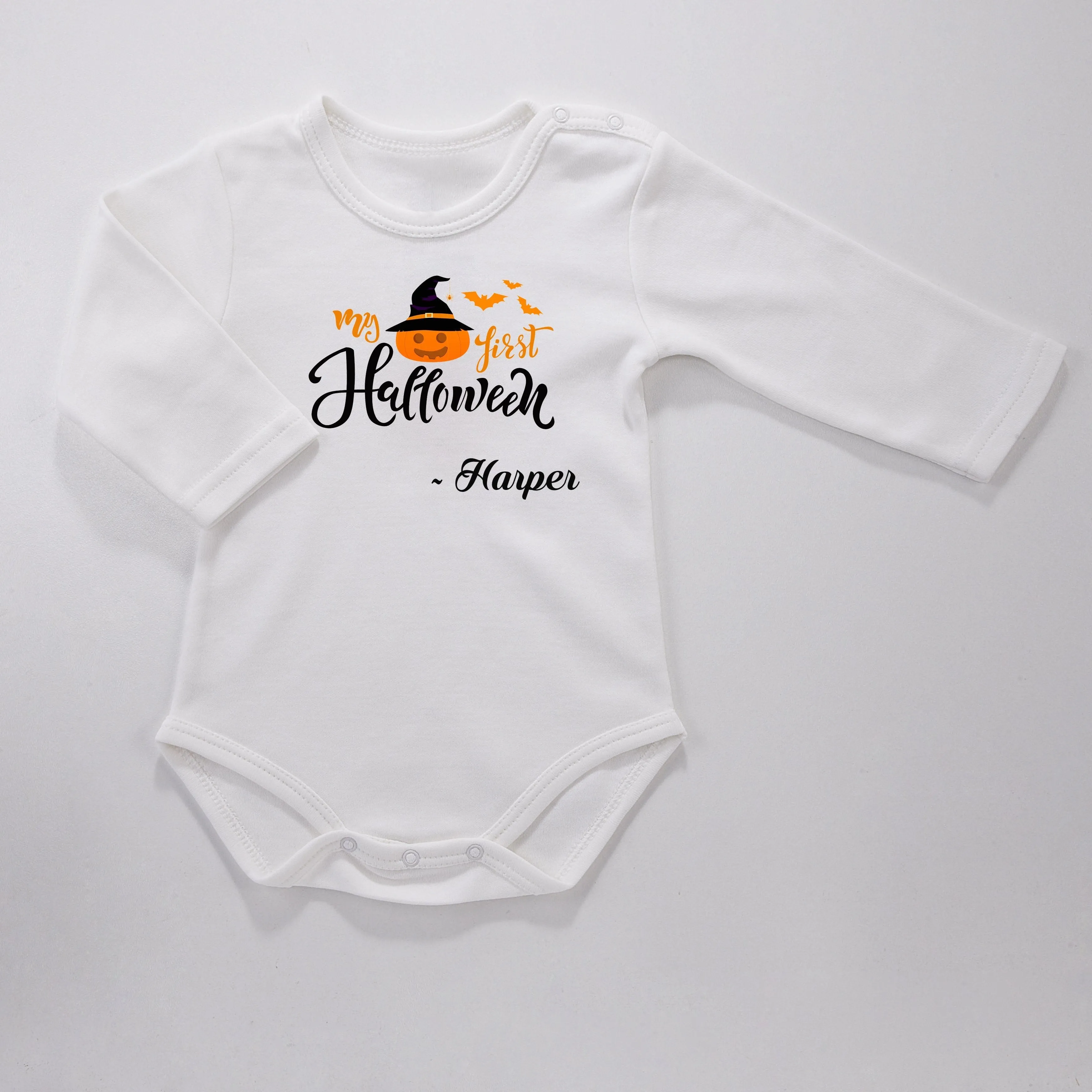 Personalised Baby Bodysuit - First Halloween